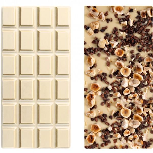 Tablette chocolat blanc noisette